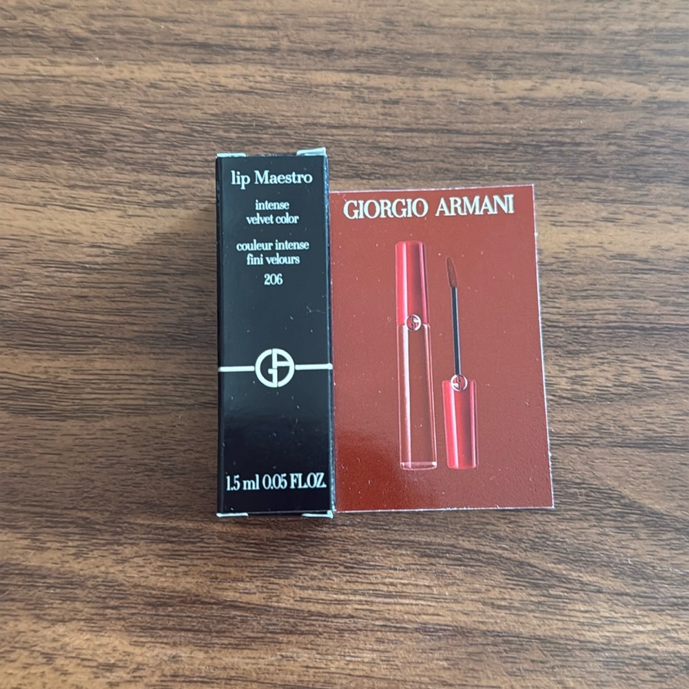 Giorgio Armani Lip Maestro Intense Velvet Color 206 - NEW